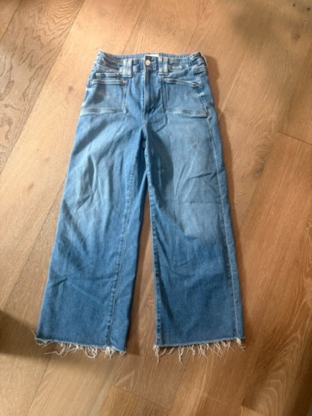PAIGE - Anessa cropped wide leg jeans